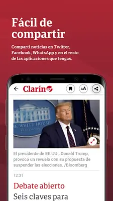 Clarín android App screenshot 1